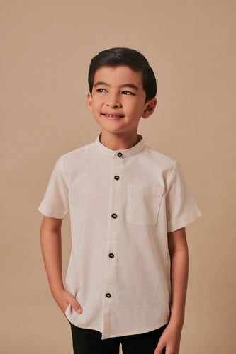 Enrique Shirt Kids in Offwhite