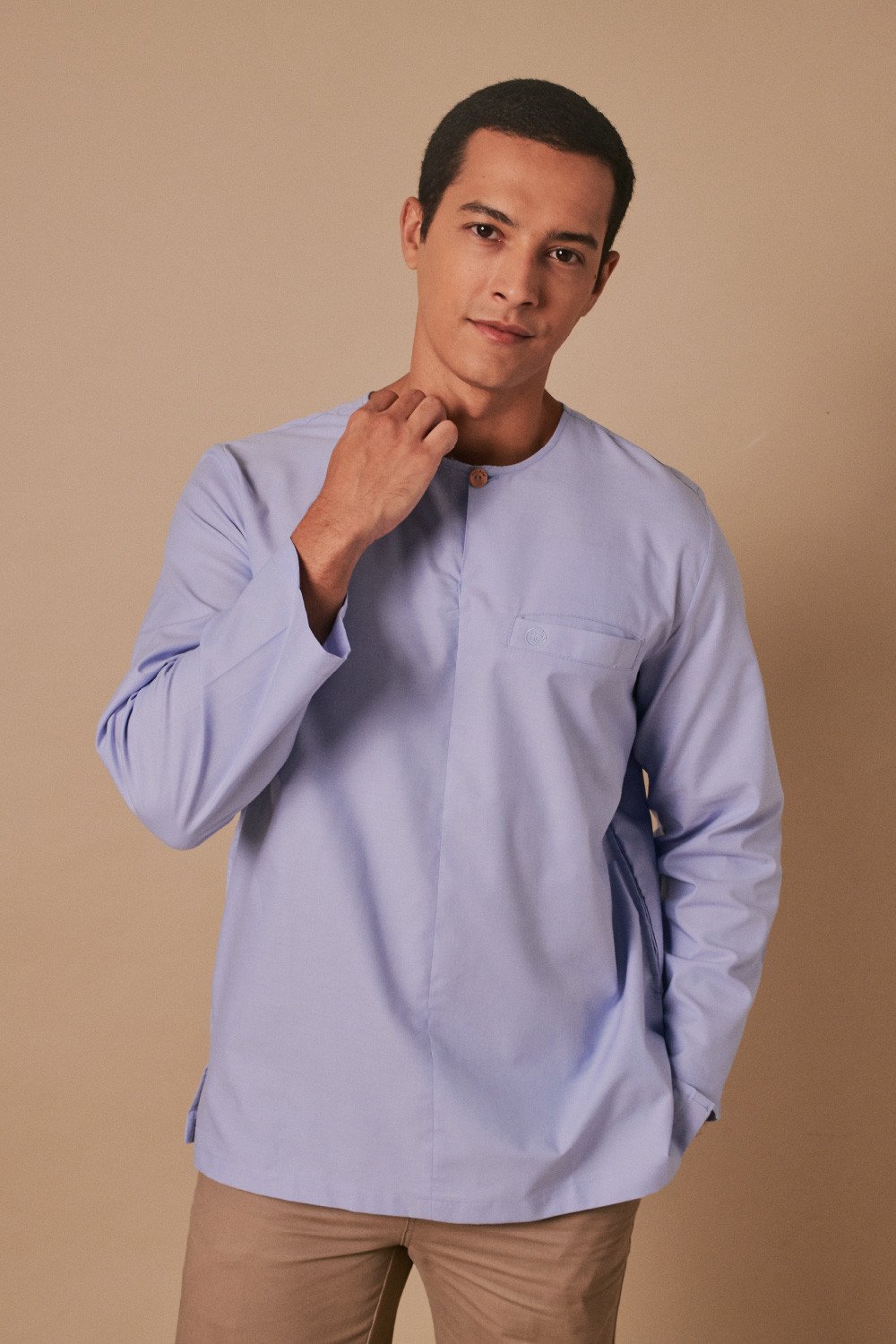 Kurta Tharique in Baby Blue